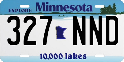 MN license plate 327NND
