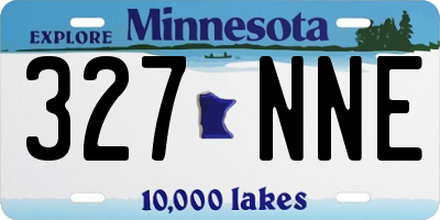 MN license plate 327NNE