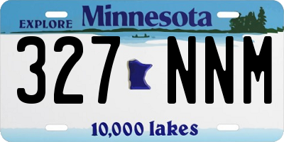 MN license plate 327NNM