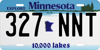 MN license plate 327NNT