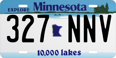 MN license plate 327NNV