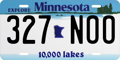 MN license plate 327NOO