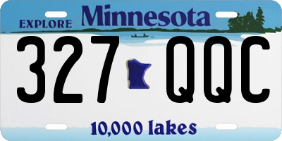 MN license plate 327QQC
