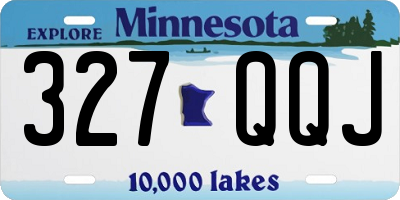 MN license plate 327QQJ