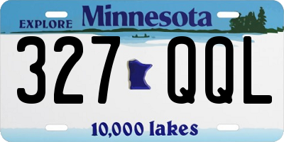 MN license plate 327QQL