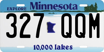 MN license plate 327QQM