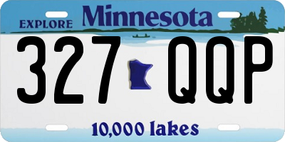 MN license plate 327QQP