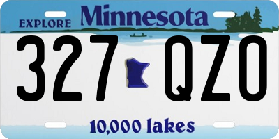 MN license plate 327QZO