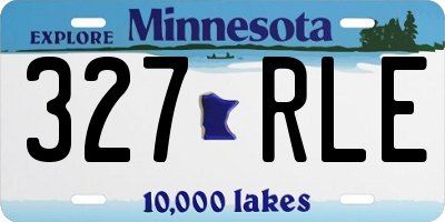 MN license plate 327RLE
