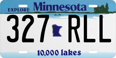 MN license plate 327RLL