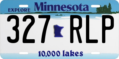 MN license plate 327RLP