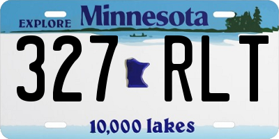 MN license plate 327RLT