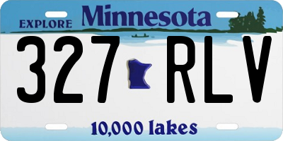 MN license plate 327RLV