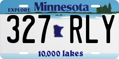 MN license plate 327RLY