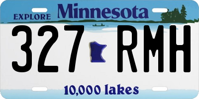 MN license plate 327RMH