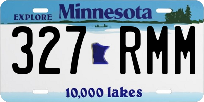 MN license plate 327RMM
