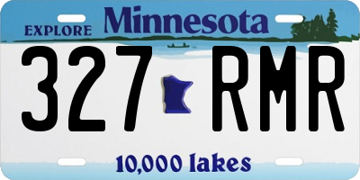 MN license plate 327RMR