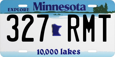 MN license plate 327RMT