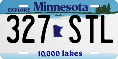 MN license plate 327STL
