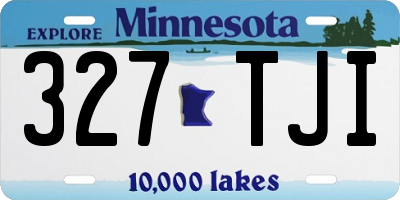 MN license plate 327TJI