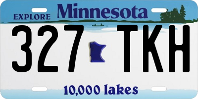 MN license plate 327TKH