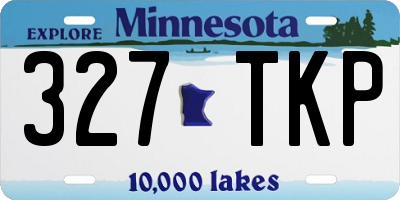 MN license plate 327TKP