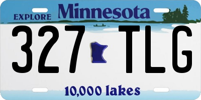 MN license plate 327TLG