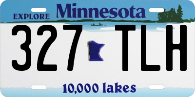 MN license plate 327TLH
