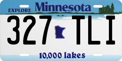MN license plate 327TLI