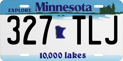 MN license plate 327TLJ
