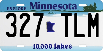 MN license plate 327TLM