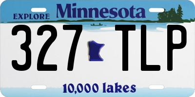 MN license plate 327TLP