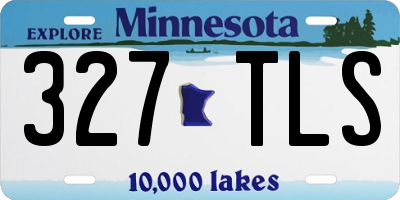 MN license plate 327TLS