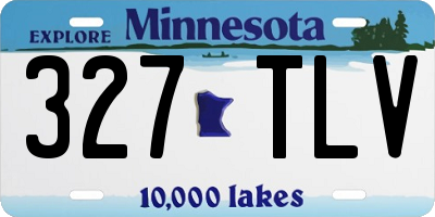 MN license plate 327TLV