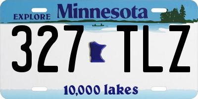 MN license plate 327TLZ