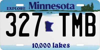 MN license plate 327TMB