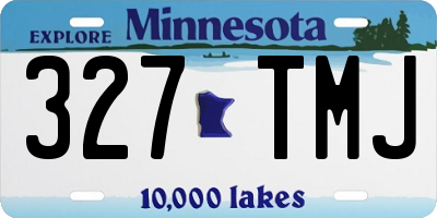 MN license plate 327TMJ