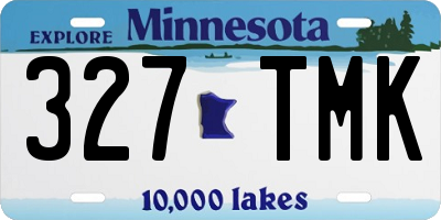 MN license plate 327TMK