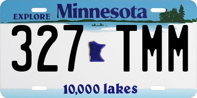 MN license plate 327TMM