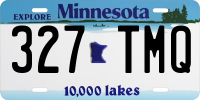 MN license plate 327TMQ