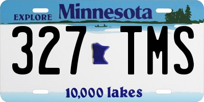 MN license plate 327TMS