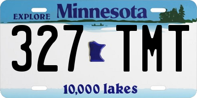 MN license plate 327TMT