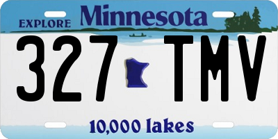 MN license plate 327TMV