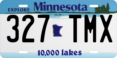 MN license plate 327TMX