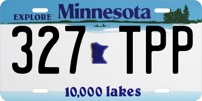 MN license plate 327TPP