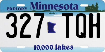 MN license plate 327TQH