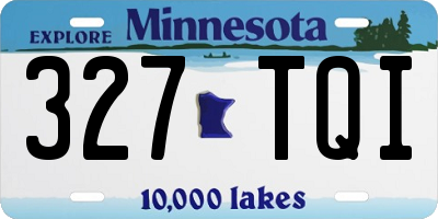 MN license plate 327TQI