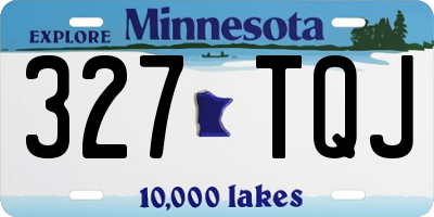 MN license plate 327TQJ