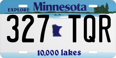 MN license plate 327TQR