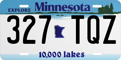 MN license plate 327TQZ